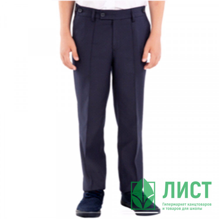 Брюки для мальчика (Praleska) Мини Мен зауженный силуэт размерный ряд 28/122-42/170 цвет синий