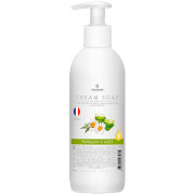 Туалетное мыло жидкое 500мл дозатор Cream Soap ромашка и алоэ (крем) Pro-Brite арт.1609-05 (Ст.10)