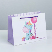 Пакет подароч.бумаж. 19,5*14,5*8,5см Приятности арт.3823519