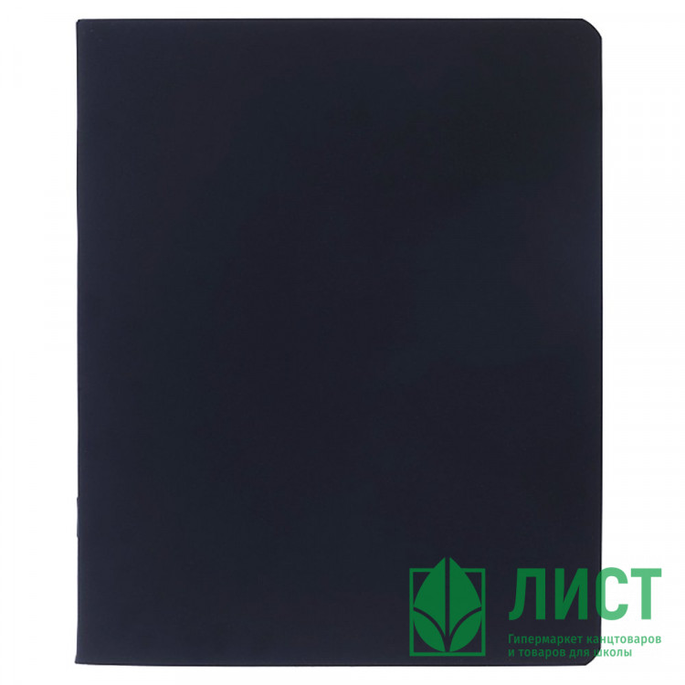 Тетрадь А5 клетка 48 листов скоба (Hatber) SoloMatte Черный бархат soft-touch ламинация запечатанный титульный лист скругленные углы арт.48Т5лВ1