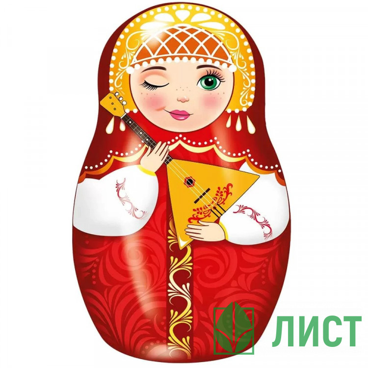 Плакат Матрешка с балалайкой 59*36см арт.22,208,00