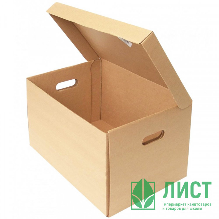 Короб архивный г/к Делопроизводство 480*325*295 Т22 нагрузка до 5кг 5шт/уп