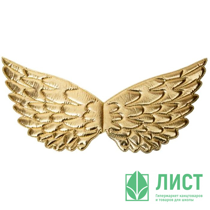 Аксессуар карнавальный "Крылья Ангела" 44*20см цв.золото арт.86953