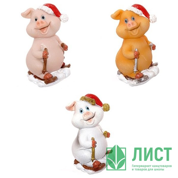 Статуэтка символ года Свинка 7,7см ассортимент арт.722168