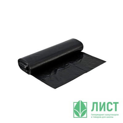 Пакеты для мусора 120л 10штук в рулоне ПНД черные 12 микрон Пакеты для мусора 120л 10штук в рулоне ПНД черные 12 микрон