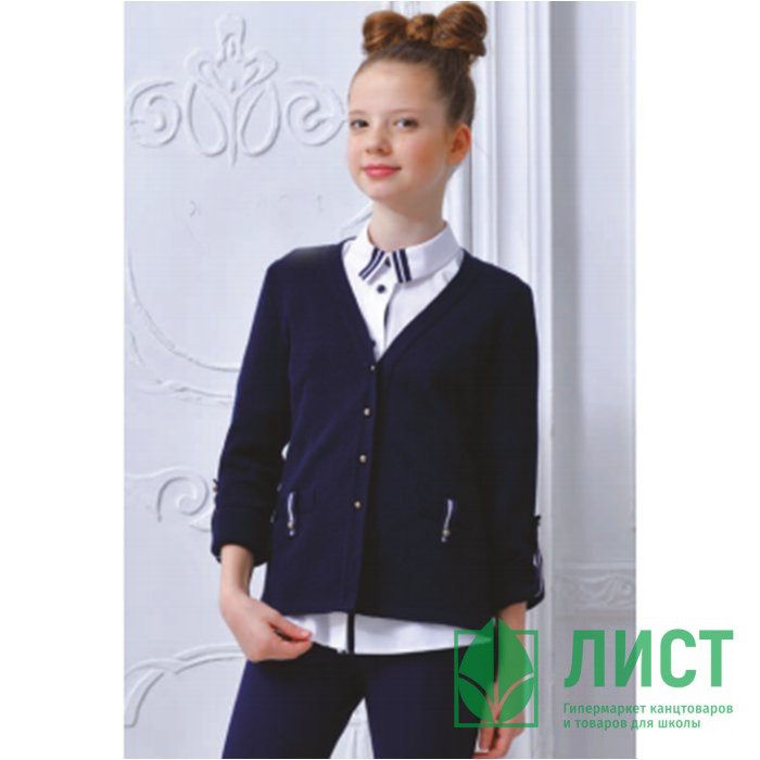 Кардиган для девочки (Дести) арт.214 размер 44/170 цвет черный ЗО