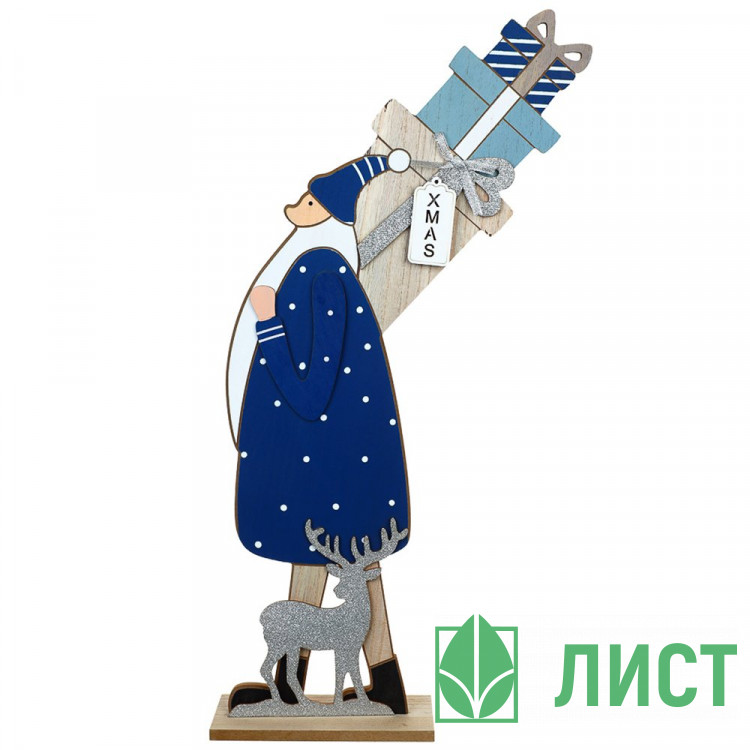 Статуэтка декоративная "Дед Мороз" 31см арт.396-783
