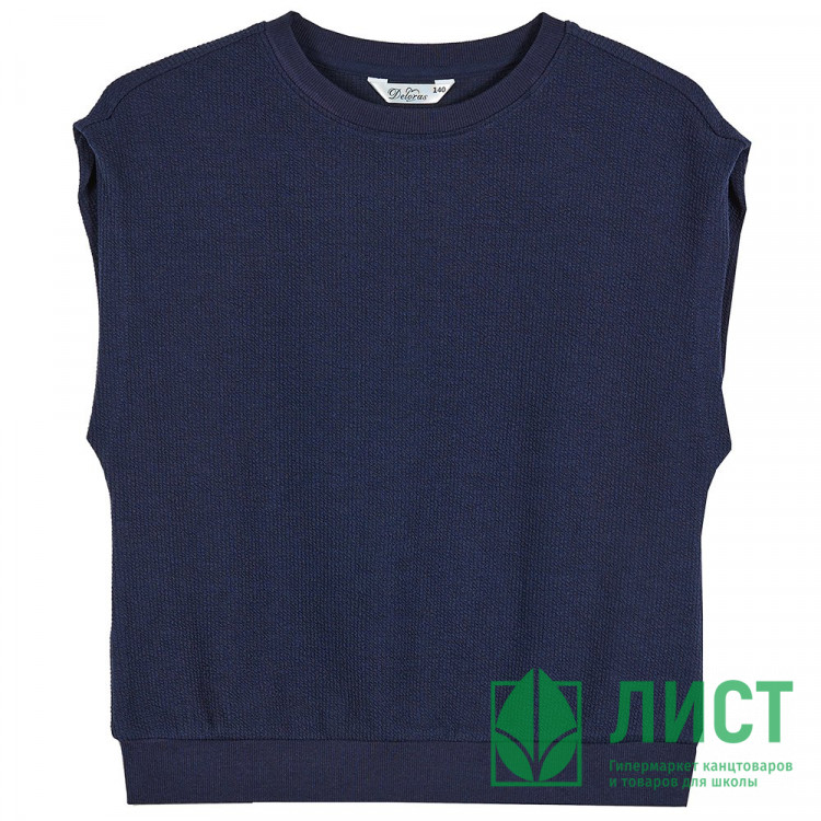 Жилет для девочки (Делорас) арт.63786V размер 34/134-44/164 цвет синий