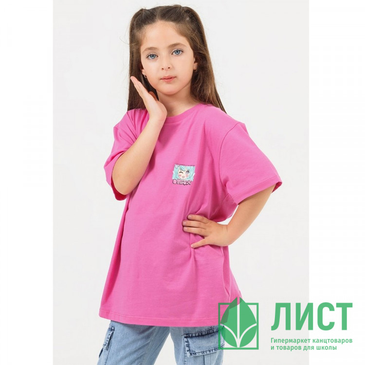 Футболка для девочки арт. DMB 0044 размер 30/116-44/164 цвет фуксия