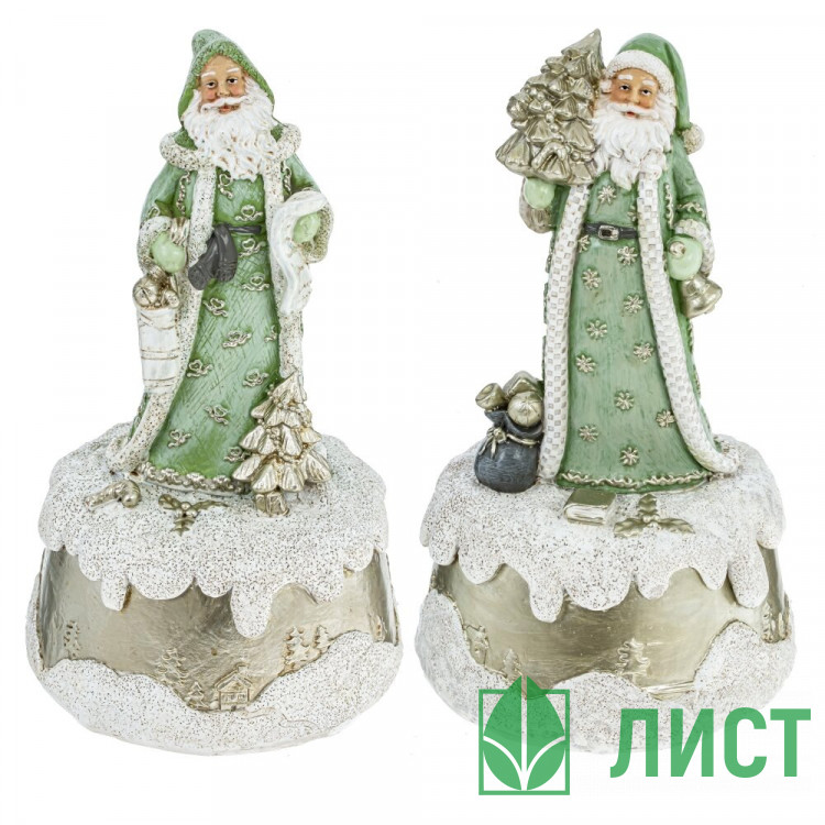 Статуэтка декоративная "Дед Мороз" 18см с муз. арт.807958