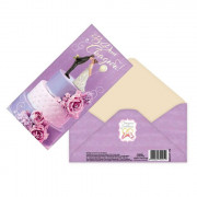 Конверт для денег Жених с невестой на тортике арт.2079295