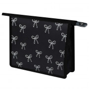 Папка школьная для тетрадей А5 на молнии 1отделение Феникс Бантики на черном арт.72358