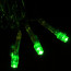 Гирлянда электрическая для дома точечная 16м 180LED цвет зеленый (светлый провод) 8режимов (можно соединять) арт.125-023 - 