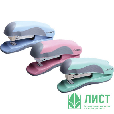 Степлер №10 (12л) пластиковый с каучуковой вставкой deVENTE Pastel арт.4142901 (Ст.) Степлер №10 (12л) пластиковый с каучуковой вставкой deVENTE Pastel арт.4142901 (Ст.)