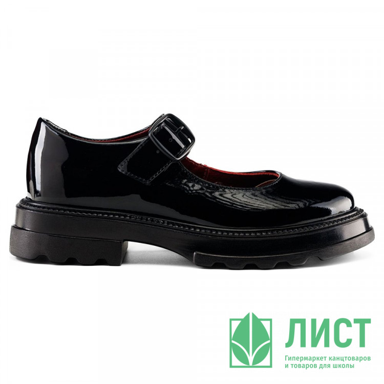 Туфли для девочки (ШАГОВИТА) черные верх-натуральная кожа подкладка-натуральная кожа размерный ряд 32-37 арт.23СМФ 63298