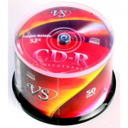 Диск  CD-R VS 700 Mb, 52x, Cake Box (50) ШТУКА