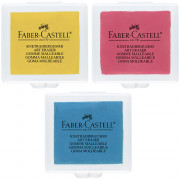 Ластик-клячка (Faber-Castell) 40х35х10мм ассорти арт.127321