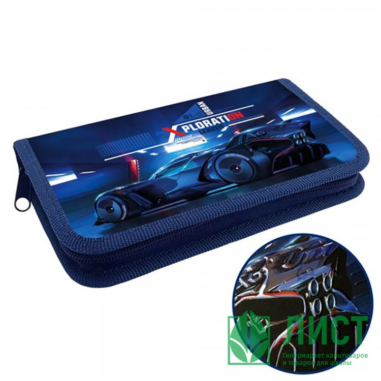 Пенал 1 отделение (Оникс) ПКК 03-19 Автотурбо 190х110мм ламинированный картон+ 3D лак