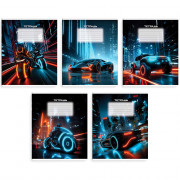 Тетрадь 24 листа линия (Феникс) Ночные гонки выборочный  УФ-лак асс. арт.70914