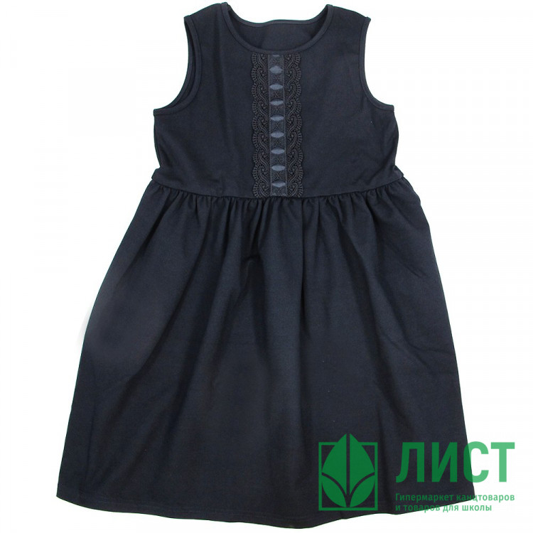 Сарафан для девочки (Калинка) арт.ДТ-4711-Ш23 размер 30/122-38/152 цвет синий