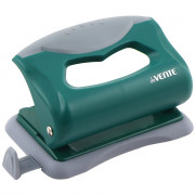 Дырокол (10л) deVENTE пластик с каучуковой вставкой, с линейкой Маранди (Marandi) аквамарин арт.4020203