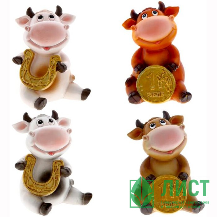 Копилка СГ "Коровка" 10,5см в ассортименте арт.753526