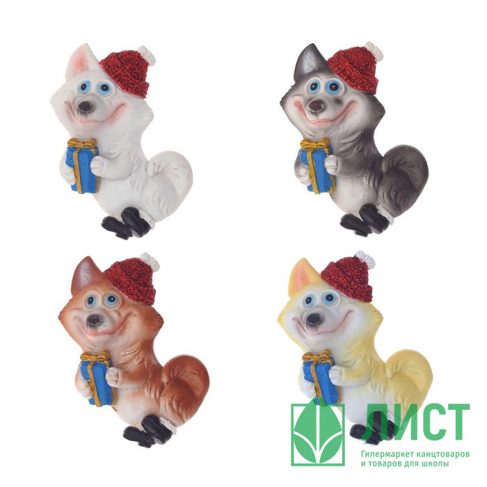 Магнит символ года Собака 07см асс. арт.261460