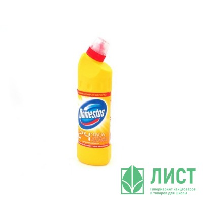 Чистящее средство  для сантехники Domestos 500мл Лимонная свежесть Чистящее средство  для сантехники Domestos 500мл Лимонная свежесть
