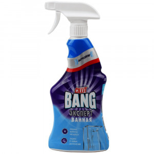 Чистящее средство для сантехники Cillit Bang (Brillit Blast) 450мл Мегаблеск+Защита (с курком) (Ст.8)