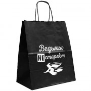 Пакет подароч. крафт 24*28*14см "Ведьмы не стареют" арт.723333