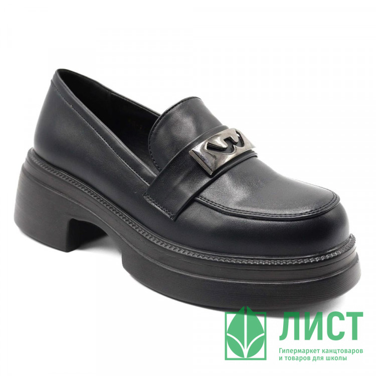 Туфли для девочки (Nalisha) черные верх-искусственная кожа подкладка- искусственная кожа артикул apb-68-1