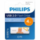 Флеш накопитель 4GB PHILIPS CITI2.0, USB 2.0