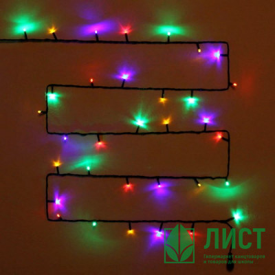 Гирлянда эл. уличная точечная 15м 180LED цв.мульти (т.провод) (можно соединять) 8реж IP-54 арт.183-669 Гирлянда эл. уличная точечная 15м 180LED цв.мульти (т.провод) (можно соединять) 8реж IP-54 арт.183-669