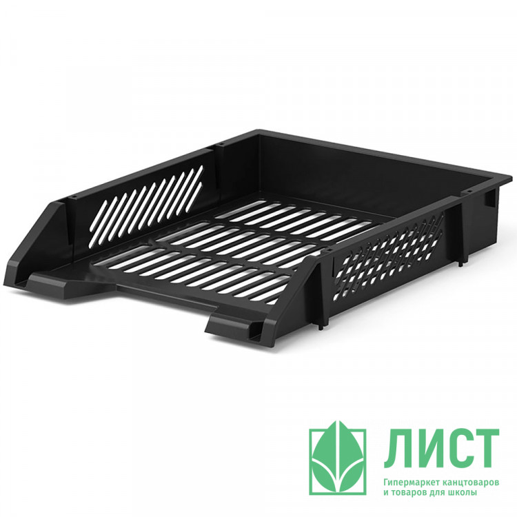 Лоток для бумаг решетчатый 1 секция черный ErichKrause Classic арт.13391 (Ст.1)