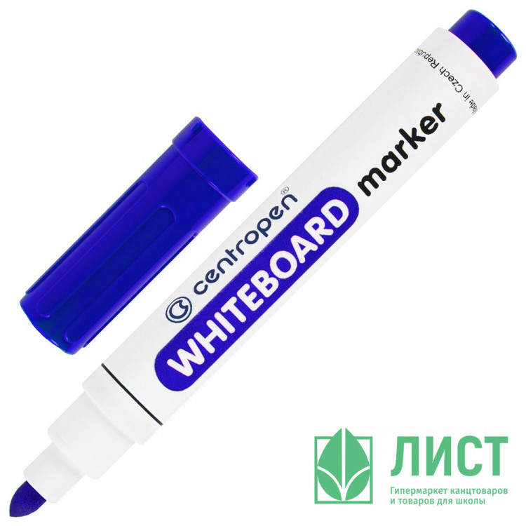 Маркер для доски CENTROPEN круглый 2,5мм синий арт.8559/1С/8569