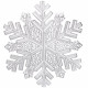 Салфетка сервировочная ПВХ "Снежинка" 44,5см цв.серебро арт.898-160
