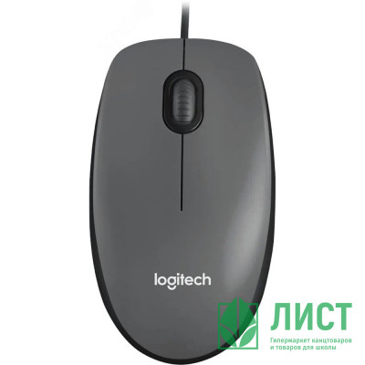 Мышь провод. Logitech M90 оптическая светодиодная, 1000 dpi, USB, темно-серый Мышь провод. Logitech M90 оптическая светодиодная, 1000 dpi, USB, темно-серый