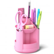 Канцелярский набор 08пр. ErichKrause Mini Desk Pastel, роз., вращ. арт.53231 (Ст.1)