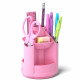 Канцелярский набор 08пр. ErichKrause Mini Desk Pastel, роз., вращ. арт.53231 (Ст.1)