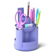 Канцелярский набор 08пр. ErichKrause Mini Desk Pastel, фиол., вращ. арт.53232 (Ст.1)