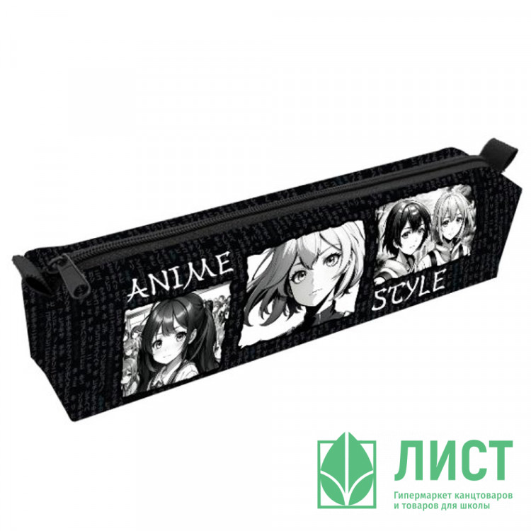 Пенал-косметичка 1 отделение (ОНИКС) ПМО 11-20 Аниме комиксы  210х45х45мм мягкий арт.86991
