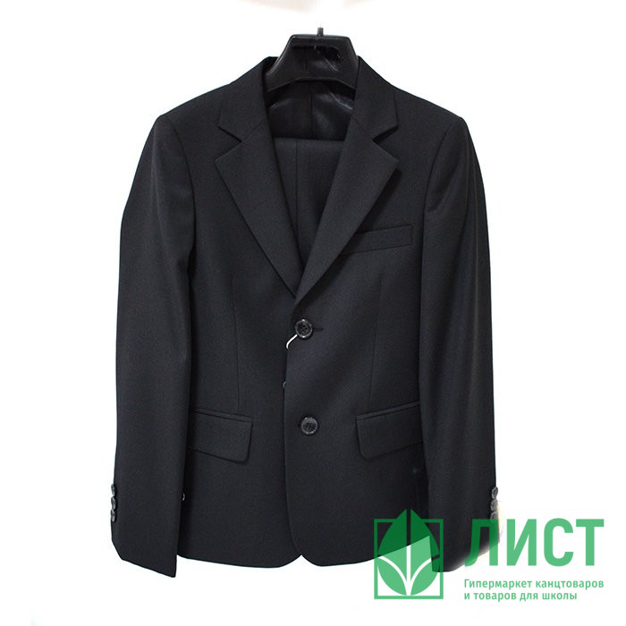 Костюм для мальчика (Van Cliff) Джойс блэк-юниор приталенный силуэт арт.А92901 размер 36/158 цвет черный