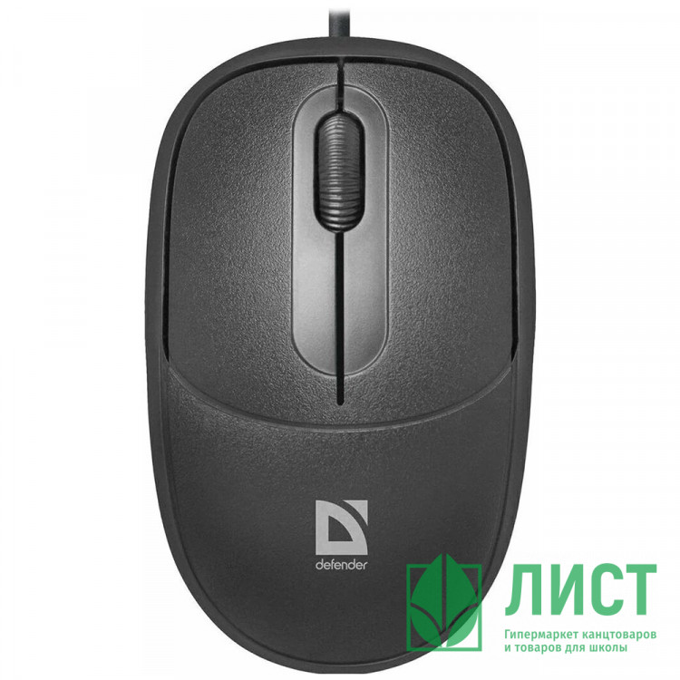 Мышь провод. Defender Datum MS-980, 3 кнопки, 1000dpi,чёрный, USB