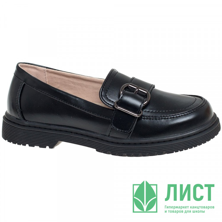 Туфли для девочки (Сказка) черные верх-искусственная кожа подкладка-натуральная кожа размерный ряд 31-36 арт.R218374208BK