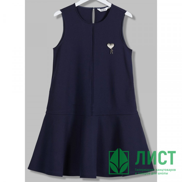 Платье для девочки (Делорас) 3 полнота арт.Q63723 размер 34/134-44/164 цвет синий