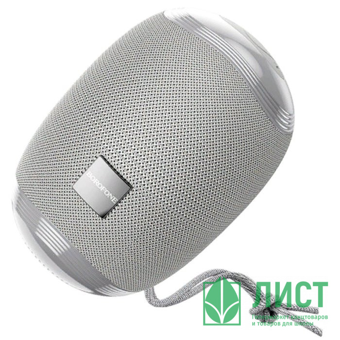 Колонка портативная Borofone BR6 Miraculous пластик, Bluetooth, microSD, AUX, цвет: серый