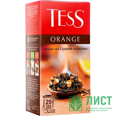 Чай Tess 25пак. &quot;Orange&quot; черный с цедрой апельсина Чай Tess 25пак. "Orange" черный с цедрой апельсина