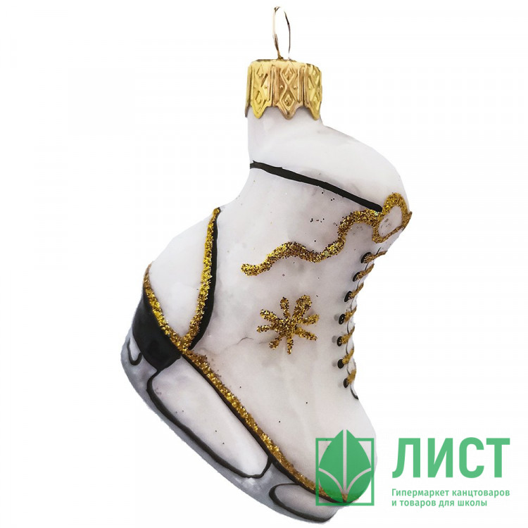 Украшение на ёлку стекло 05см "Конек" п/у арт.ФУ-628