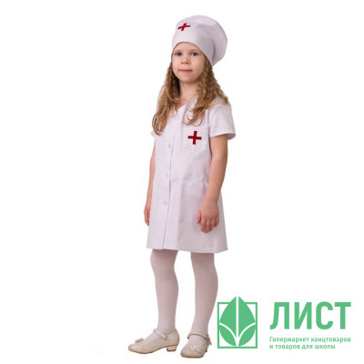 Украшение новогоднее Медсестра-1 (куртка,брюки, акс.) р.38/146 ткань арт.5706-146-76 Украшение новогоднее Медсестра-1 (куртка,брюки, акс.) р.38/146 ткань арт.5706-146-76
