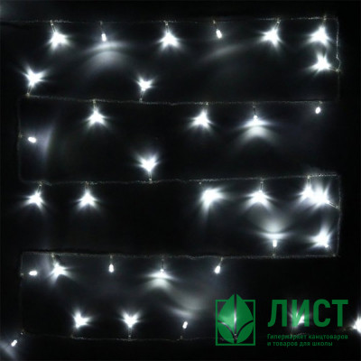 Гирлянда электрическая для дома точечная 5,5м 50LED цвет белый (светлый провод) 8режимов арт.127-015 Гирлянда электрическая для дома точечная 5,5м 50LED цвет белый (светлый провод) 8режимов арт.127-015